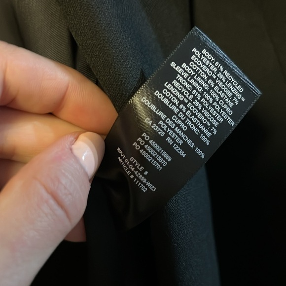 Aritzia Babaton Millions Blazer Black Size 2xs - Picture 7 of 10